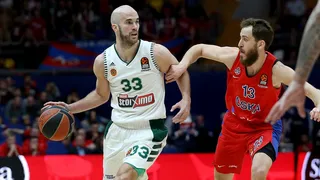 SbEu: Un triple de Calathes de ocho metros a tabla mantiene las opciones de Panathinaikos