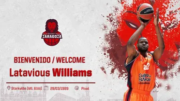 Tecnyconta Zaragoza se refuerza para el final de temporada con Latavious Williams