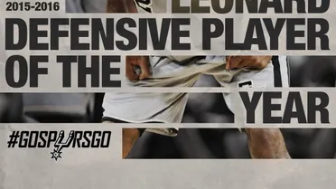 Kawhi Leonard, Jugador Defensivo del Año por segunda temporada consecutiva