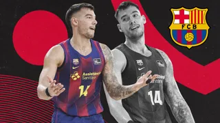 Willy Hernangómez ve cómo la perla de la cantera del Barça Basket le come terreno