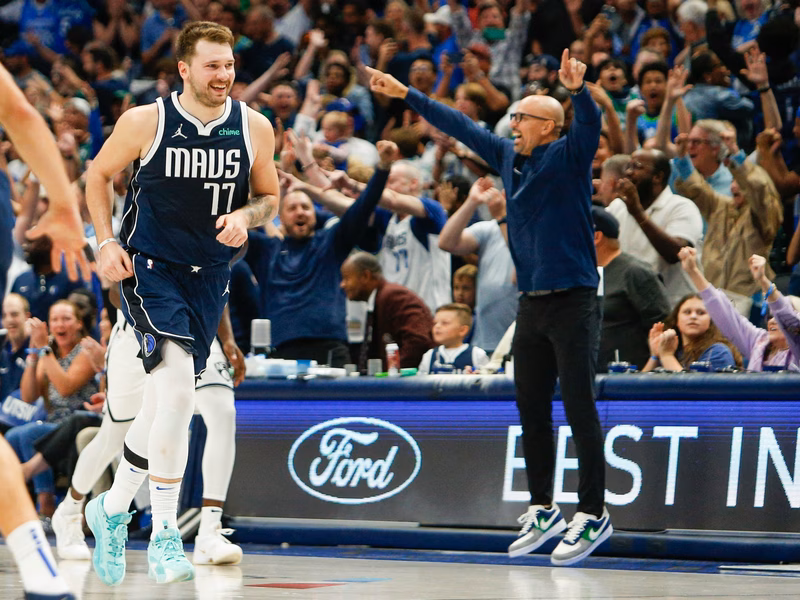 Doncic se inventa un triple imposible: “Trabajo en ello”