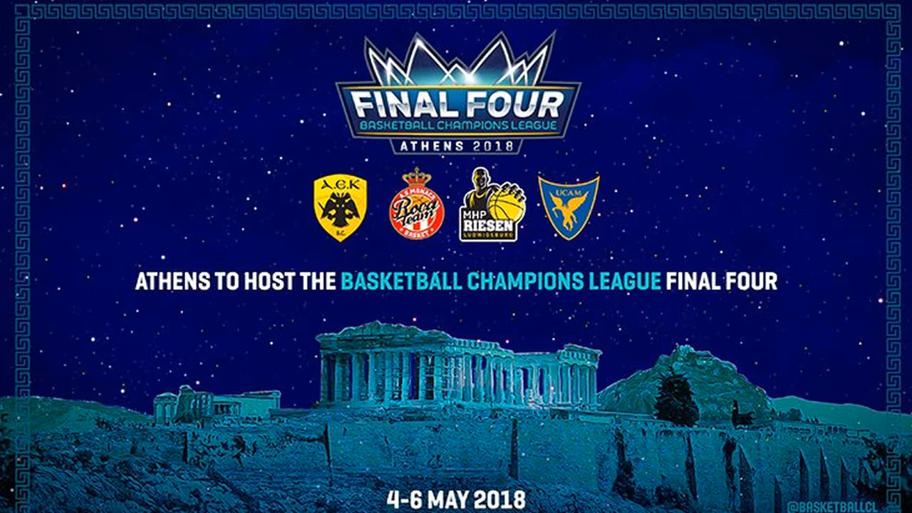 Atenas será la sede de la Final Four de la BCL 2018