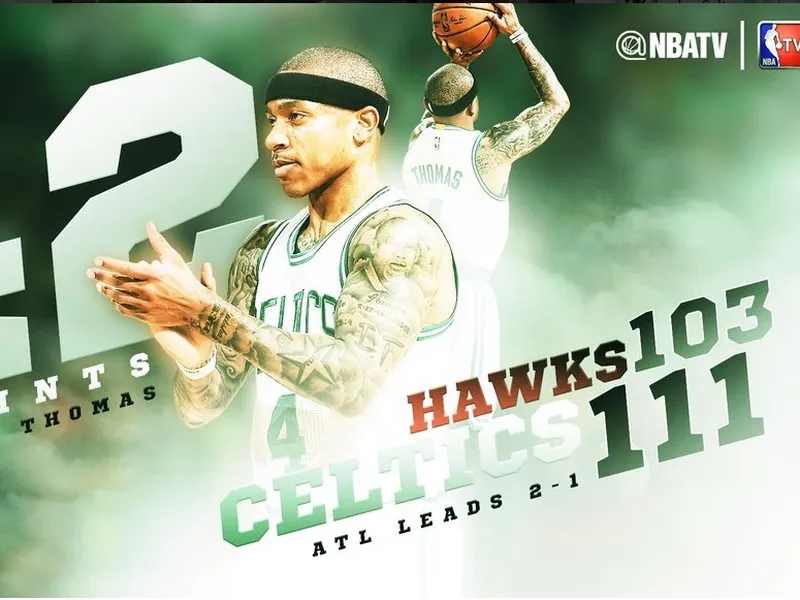 Los Celtics suman su primera victoria gracias a Thomas (42p); Cavs y Spurs ponen el 3-0