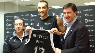 Hervelle, presentado como refuerzo del juego interior de Bizkaia Bilbao Basket
