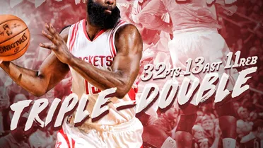 Triple-doble de Harden resucita a Houston; Warriors, récord de temporada con 938 triples