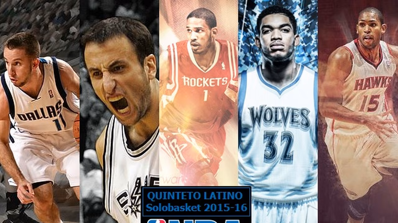 Sabor dominicano en el Quinteto Latino Solobasket de la temporada NBA