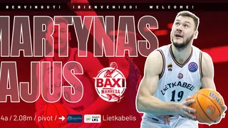 Juventud y centímetros para BAXI Manresa: llega Martynas Sajus