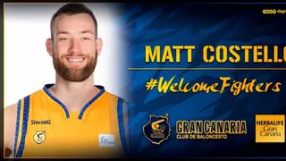 Matt Costello acompañará a Bourousis en la pintura de Herbalife Gran Canaria