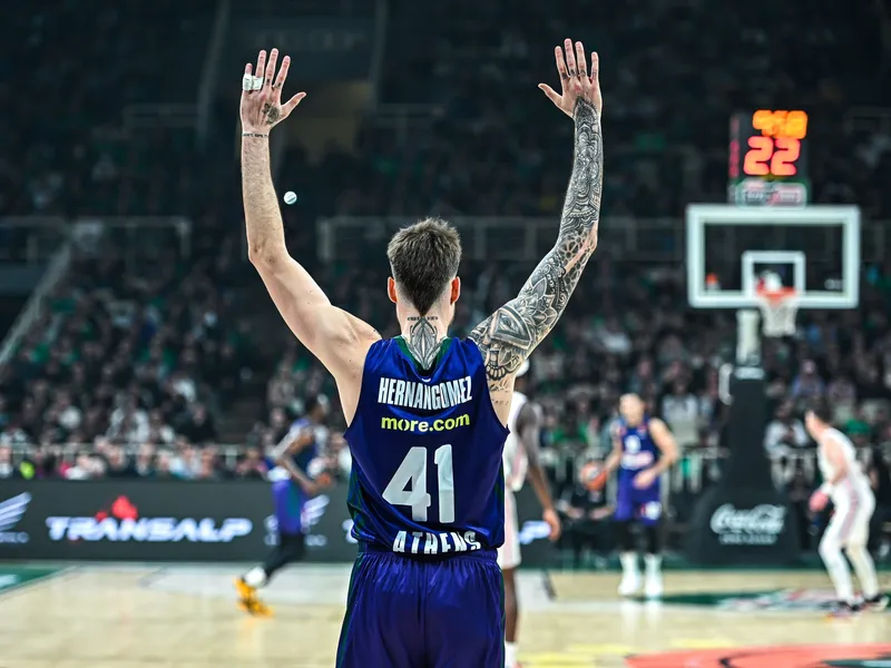 Juancho Hernángomez destroza el derbi griego: “Ojalá siga así”