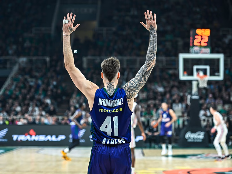 Juancho Hernángomez destroza el derbi griego: “Ojalá siga así”