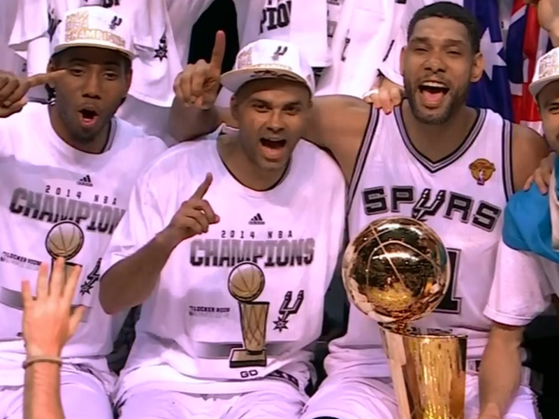 Los Spurs arrollan a Miami y se proclaman campeones de la NBA; Kawhi, MVP de las Finales