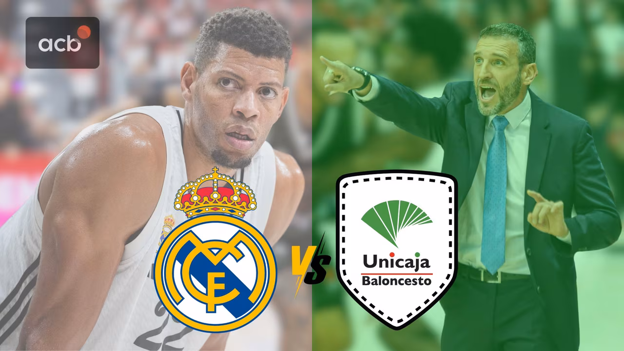 Real Madrid vs Unicaja ACB de baloncesto: ¿Cuándo y dónde verlo?