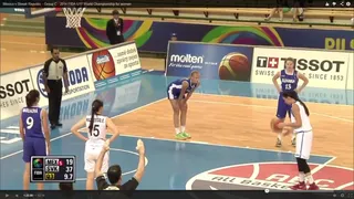 Ida de olla colectiva en un partido del Mundial U17 femenino