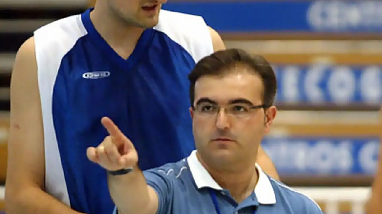 Moncho López y Tim Shea en el I Clínic Internacional “Lugo es basket”