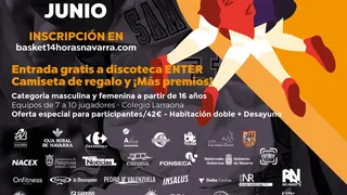 El torneo Basket 14 horas Navarra es ¡Más chulo que un 8!