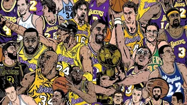 Magic Johnson, fue elegido como el mejor jugador de la historia de los Lakers