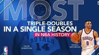El récord llegó. Westbrook hace su 42º triple-doble con un triplazo decisivo