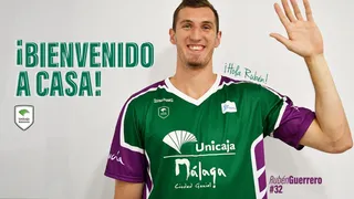 Rubén Guerrero vuelve a casa firmando por su Unicaja Málaga