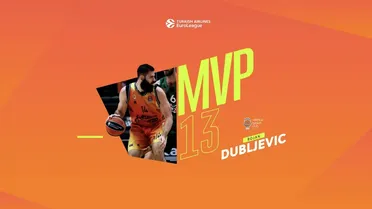 Bojan Dubljevic, MVP de la Jornada 13 en su mejor partido de la temporada