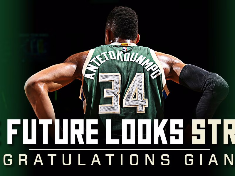 Giannis Antetokounmpo renueva con los Bucks y cumple su sueño americano