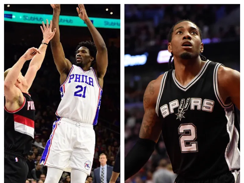 Joel Embiid y Kawhi Leonard, nombrados jugadores de la semana