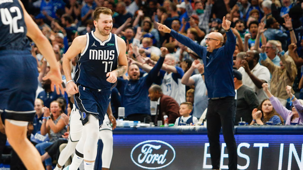 Doncic se inventa un triple imposible: “Trabajo en ello”