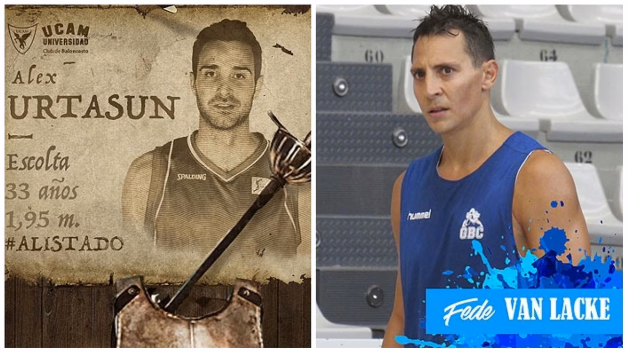 Álex Urtasun y Fede Van Lacke, experiencia para UCAM Murcia y Gipuzkoa Basket