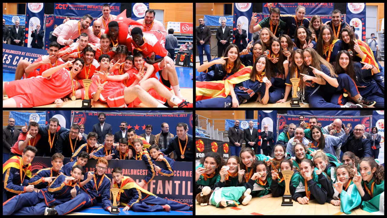 Cataluña por partida doble, Andalucía y Madrid, campeones de España de SS.AA. 2017