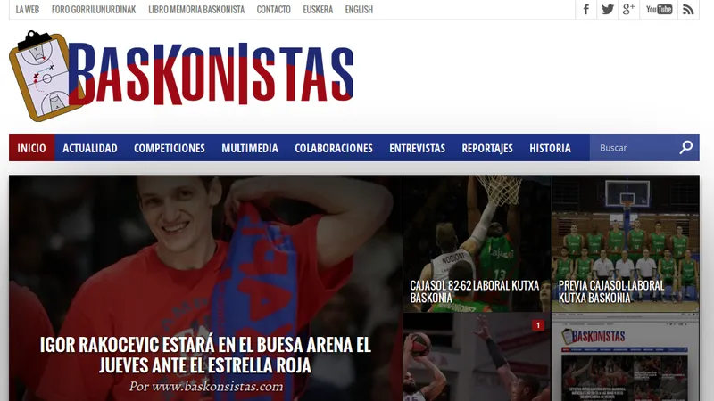 Estrenada la nueva web de “Baskonistas”
