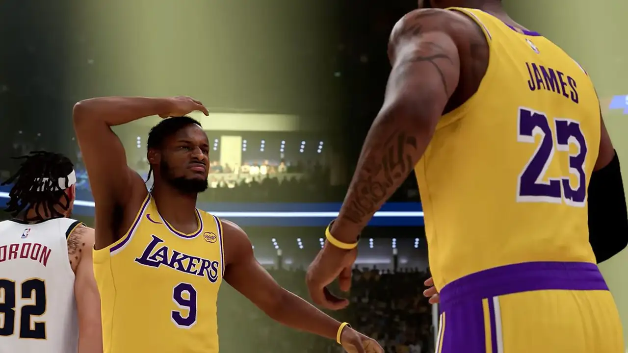 La valoración de Bronny James en el NBA 2K25 ¡20 puntos menos de lo que esperaba!
