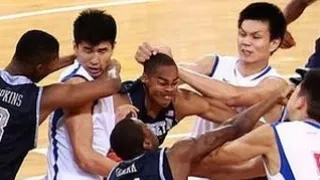 NCAA: Violenta pelea en la gira china de la universidad de Georgetown