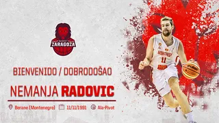 Basket Zaragoza comienza su temporada de fichajes con el talentoso Nemanja Radovic