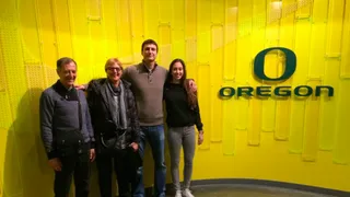 Maite Cazorla de visita en la que será su nueva casa: Oregon Ducks (NCAA)