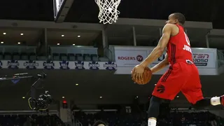 John Jordan, una libélula de 1.77, ganador del concurso de mates de la D-League