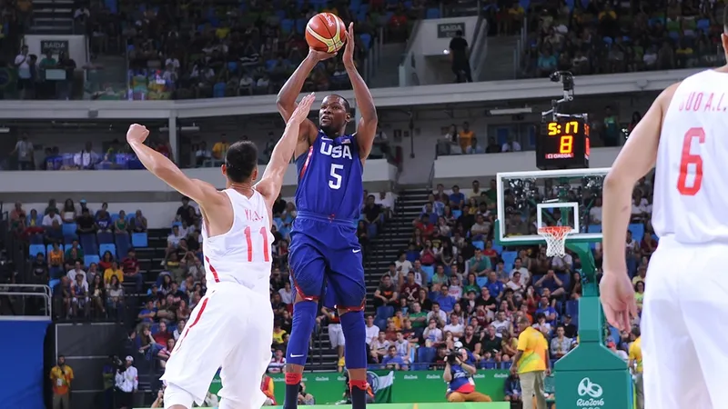 EEUU aniquila a China en diez minutos con un Durant estelar (119-62)