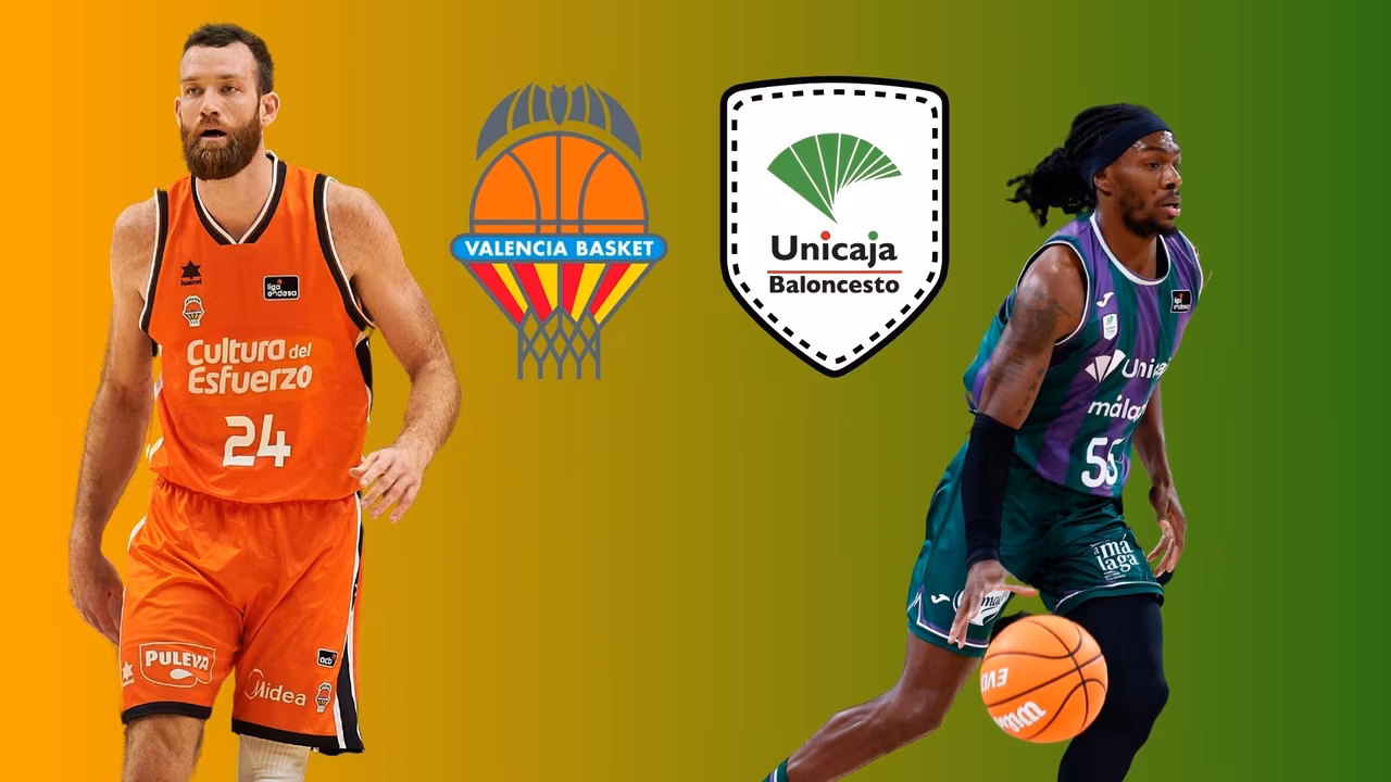 Valencia Basket vs Unicaja Málaga ACB de baloncesto: ¿Cuándo y dónde verlo?