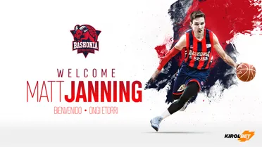 Matt Janning, fichaje temporal de Baskonia para cubrir la baja de Jordan McRae