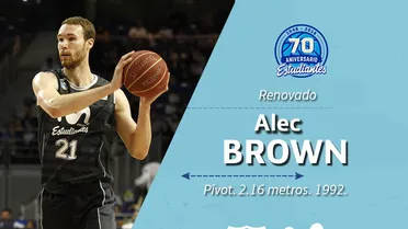 Alec Brown y Edu Martínez renuevan por Estudiantes y Burgos