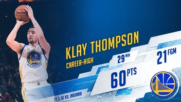 Klay Thompson la lía con 60 puntos; triple-doble de Marc y 6º seguido de Westbrook
