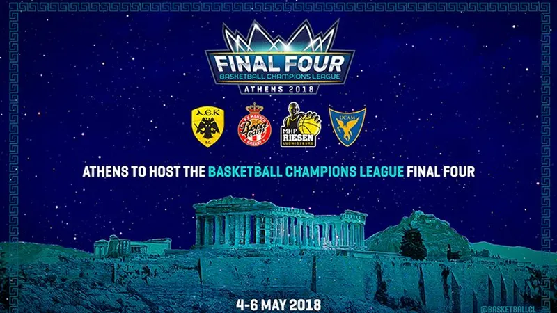 Atenas será la sede de la Final Four de la BCL 2018