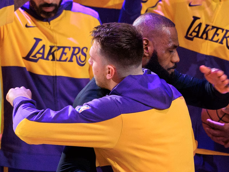 LeBron James hace una declaración sincera sobre su relación con Doncic