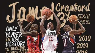 Jamal Crawford, Mejor Sexto Hombre por tercera vez en su carrera