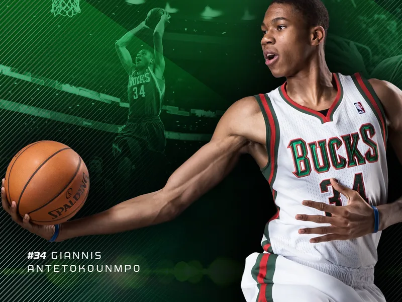 Giannis Antetokounmpo: verde esmeralda con reflejos de ¿Scottie Pippen?