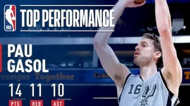 Pau Gasol, triple-doble y victoria; Marc, tope reboteador; Warriors, fin a su racha