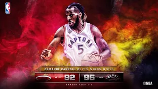 Los Raptors igualan la serie: segunda OT en dos partidos y exhibición de Carroll