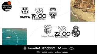Emparejamientos de la Supercopa Endesa: Barça-Valencia y Lenovo Tenerife-Real Madrid