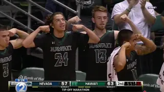 Hawaii le hace la competencia a Monmouth con las coreografías del banquillo (VIDEO)