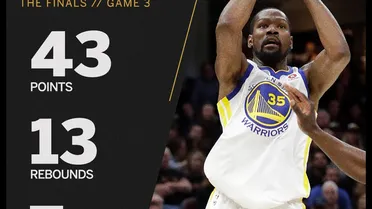 NBA Finals Game III: Kevin Durant pone a los Warriors a una victoria del título