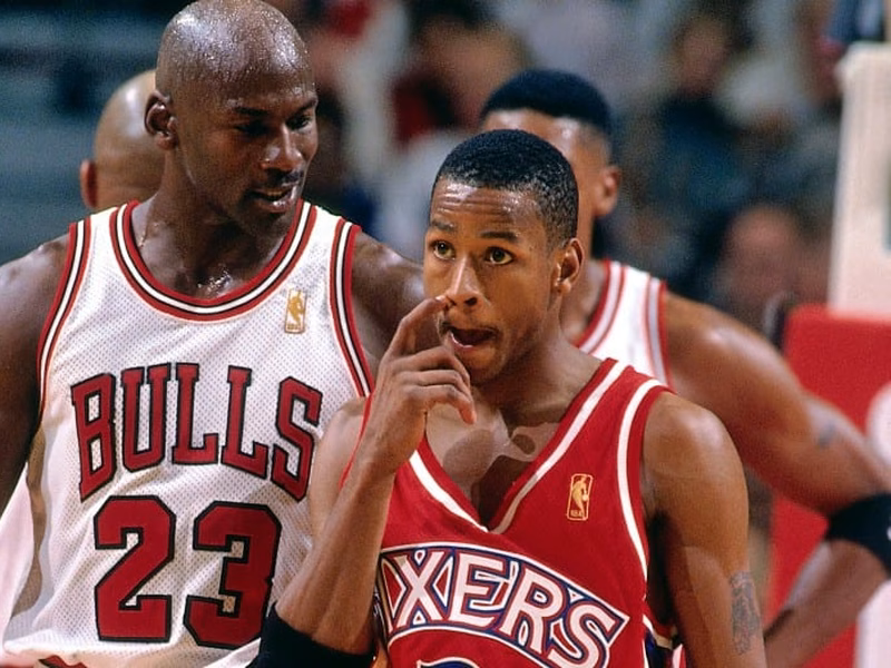El primer encuentro entre Michael Jordan y Allen Iverson