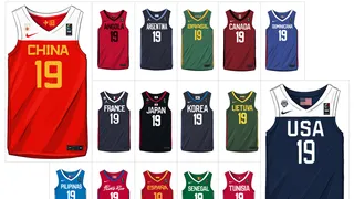 Uniformes de las federaciones de baloncesto 2019